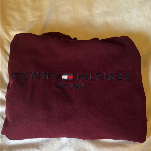 Tommy Hilfiger Red Sweater Classic Pullover Design - Picture 4 of 4